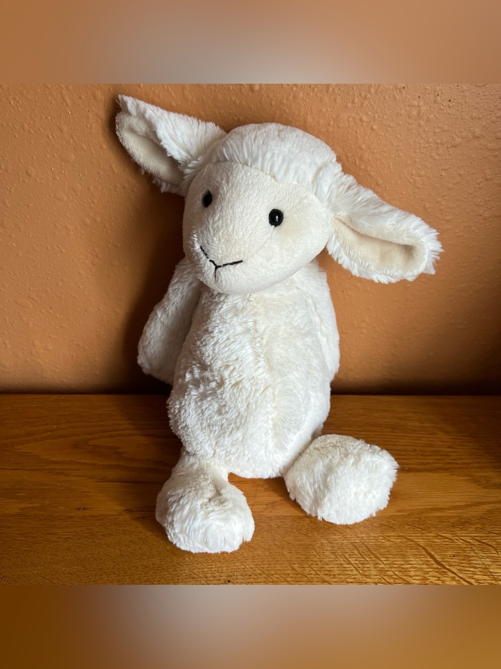 Jellycat London Cream Bashful Lamb Plush Stuffed Animal 13 » like new
